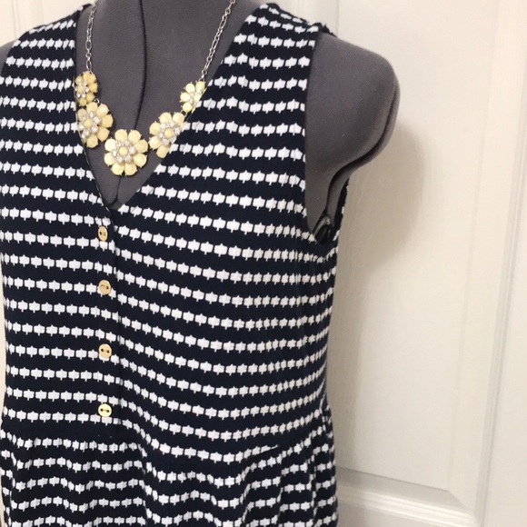 Loft Jacquard V-neck Swing Dress - Picture 8 of 16